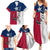 Texas Flag Fishing Family Matching Summer Maxi Dress and Hawaiian Shirt Hook and Fish Illustration and Custom Name Detail - Wonder Print Shop