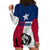 Texas Flag Fishing Hoodie Dress Hook and Fish Illustration and Custom Name Detail - Wonder Print Shop
