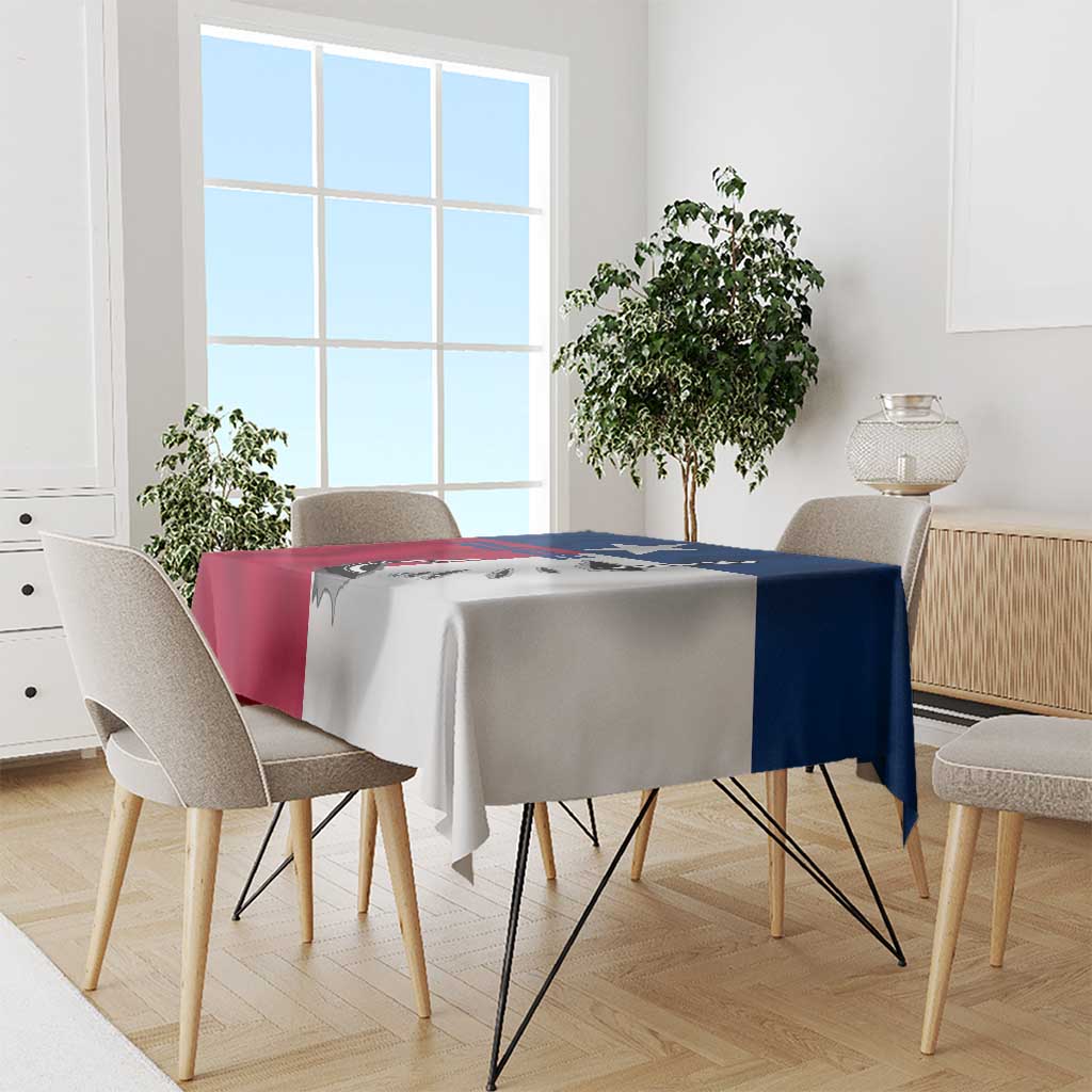 Texas Flag Fishing Tablecloth Hook and Fish Illustration and Custom Name Detail - Wonder Print Shop