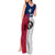 Texas Flag Fishing Tank Maxi Dress Hook and Fish Illustration and Custom Name Detail - Wonder Print Shop