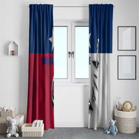 Texas Flag Fishing Window Curtain Hook and Fish Illustration and Custom Name Detail - Wonder Print Shop