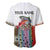 Multicolor Fish Pattern Design Baseball Jersey Fishing Scaled Texture and Custom Name Print - Wonder Print Shop