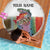 Multicolor Fish Pattern Design Beach Blanket Fishing Scaled Texture and Custom Name Print - Wonder Print Shop