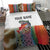Multicolor Fish Pattern Design Bedding Set Fishing Scaled Texture and Custom Name Print - Wonder Print Shop