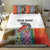 Multicolor Fish Pattern Design Bedding Set Fishing Scaled Texture and Custom Name Print - Wonder Print Shop