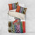 Multicolor Fish Pattern Design Bedding Set Fishing Scaled Texture and Custom Name Print - Wonder Print Shop