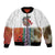 Multicolor Fish Pattern Design Bomber Jacket Fishing Scaled Texture and Custom Name Print - Wonder Print Shop