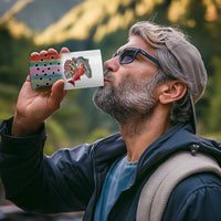 Multicolor Fish Pattern Design 4 in 1 Can Cooler Tumbler Fishing Scaled Texture and Custom Name Print - Wonder Print Shop