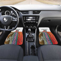 Multicolor Fish Pattern Design Car Mats Fishing Scaled Texture and Custom Name Print - Wonder Print Shop