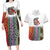 Multicolor Fish Pattern Design Couples Matching Long Sleeve Bodycon Dress and Hawaiian Shirt Fishing Scaled Texture and Custom Name Print - Wonder Print Shop