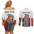 Multicolor Fish Pattern Design Couples Matching Off Shoulder Short Dress and Long Sleeve Button Shirt Fishing Scaled Texture and Custom Name Print - Wonder Print Shop