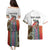 Multicolor Fish Pattern Design Couples Matching Puletasi and Hawaiian Shirt Fishing Scaled Texture and Custom Name Print - Wonder Print Shop