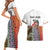 Multicolor Fish Pattern Design Couples Matching Short Sleeve Bodycon Dress and Hawaiian Shirt Fishing Scaled Texture and Custom Name Print - Wonder Print Shop