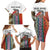 Multicolor Fish Pattern Design Family Matching Long Sleeve Bodycon Dress and Hawaiian Shirt Fishing Scaled Texture and Custom Name Print - Wonder Print Shop