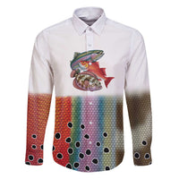 Multicolor Fish Pattern Design Family Matching Puletasi and Hawaiian Shirt Fishing Scaled Texture and Custom Name Print - Wonder Print Shop