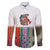 Multicolor Fish Pattern Design Family Matching Puletasi and Hawaiian Shirt Fishing Scaled Texture and Custom Name Print - Wonder Print Shop