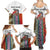 Multicolor Fish Pattern Design Family Matching Summer Maxi Dress and Hawaiian Shirt Fishing Scaled Texture and Custom Name Print - Wonder Print Shop