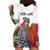 Multicolor Fish Pattern Design Hoodie Dress Fishing Scaled Texture and Custom Name Print - Wonder Print Shop