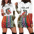 Multicolor Fish Pattern Design Hoodie Dress Fishing Scaled Texture and Custom Name Print - Wonder Print Shop