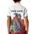 Multicolor Fish Pattern Design Kid Polo Shirt Fishing Scaled Texture and Custom Name Print - Wonder Print Shop