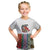 Multicolor Fish Pattern Design Kid T Shirt Fishing Scaled Texture and Custom Name Print - Wonder Print Shop
