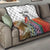 Multicolor Fish Pattern Design Quilt Fishing Scaled Texture and Custom Name Print - Wonder Print Shop