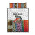 Multicolor Fish Pattern Design Quilt Bed Set Fishing Scaled Texture and Custom Name Print - Wonder Print Shop