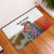 Multicolor Fish Pattern Design Rubber Doormat Fishing Scaled Texture and Custom Name Print - Wonder Print Shop