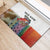 Multicolor Fish Pattern Design Rubber Doormat Fishing Scaled Texture and Custom Name Print - Wonder Print Shop