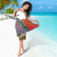 Multicolor Fish Pattern Design Sarong Fishing Scaled Texture and Custom Name Print - Wonder Print Shop