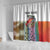 Multicolor Fish Pattern Design Shower Curtain Fishing Scaled Texture and Custom Name Print - Wonder Print Shop