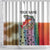 Multicolor Fish Pattern Design Shower Curtain Fishing Scaled Texture and Custom Name Print - Wonder Print Shop