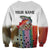 Multicolor Fish Pattern Design Sweatshirt Fishing Scaled Texture and Custom Name Print - Wonder Print Shop