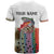 Multicolor Fish Pattern Design T Shirt Fishing Scaled Texture and Custom Name Print - Wonder Print Shop