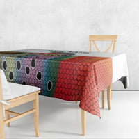 Multicolor Fish Pattern Design Tablecloth Fishing Scaled Texture and Custom Name Print - Wonder Print Shop