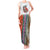Multicolor Fish Pattern Design Tank Maxi Dress Fishing Scaled Texture and Custom Name Print - Wonder Print Shop