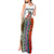 Multicolor Fish Pattern Design Tank Maxi Dress Fishing Scaled Texture and Custom Name Print - Wonder Print Shop