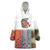 Multicolor Fish Pattern Design Wearable Blanket Hoodie Fishing Scaled Texture and Custom Name Print - Wonder Print Shop