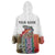 Multicolor Fish Pattern Design Wearable Blanket Hoodie Fishing Scaled Texture and Custom Name Print - Wonder Print Shop