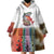 Multicolor Fish Pattern Design Wearable Blanket Hoodie Fishing Scaled Texture and Custom Name Print - Wonder Print Shop