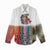 Multicolor Fish Pattern Design Women Casual Shirt Fishing Scaled Texture and Custom Name Print - Wonder Print Shop