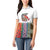 Multicolor Fish Pattern Design Women Polo Shirt Fishing Scaled Texture and Custom Name Print - Wonder Print Shop