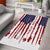 American Flag Fishing Area Rug Lure and Hook Elements and Custom Name Print - Wonder Print Shop