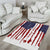 American Flag Fishing Area Rug Lure and Hook Elements and Custom Name Print - Wonder Print Shop
