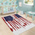 American Flag Fishing Area Rug Lure and Hook Elements and Custom Name Print - Wonder Print Shop