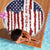 American Flag Fishing Beach Blanket Lure and Hook Elements and Custom Name Print - Wonder Print Shop