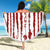 American Flag Fishing Beach Blanket Lure and Hook Elements and Custom Name Print - Wonder Print Shop