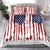 American Flag Fishing Bedding Set Lure and Hook Elements and Custom Name Print - Wonder Print Shop