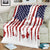 American Flag Fishing Blanket Lure and Hook Elements and Custom Name Print - Wonder Print Shop