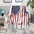 American Flag Fishing Blanket Lure and Hook Elements and Custom Name Print - Wonder Print Shop